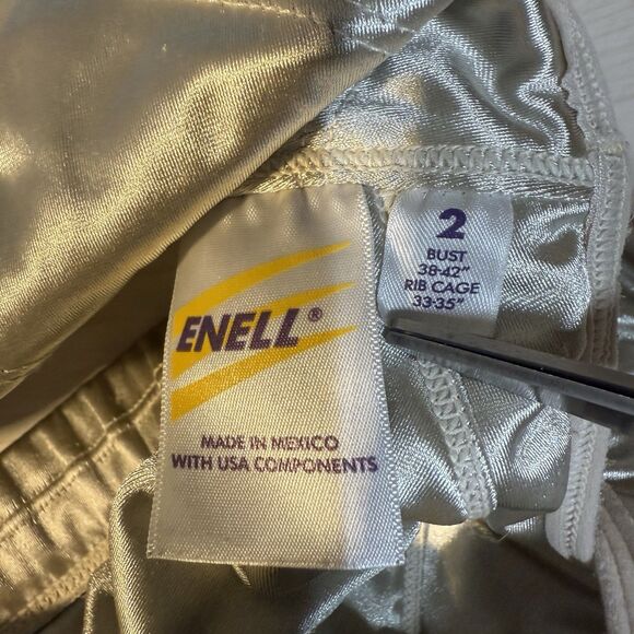 ENell Bra High Impact Sports Bra Front Closure 36DDD 38C 38D 40C Beige Workout - Picture 5 of 9